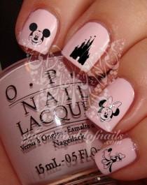 Disney Nail Art Mickey Mouse Minnie Mouse Disney Castle Goofy Nail Water Decals wedding photo - Disney Nail Art Mickey Mouse Minnie Mouse Disney Castle Goofy Nail Water Decals