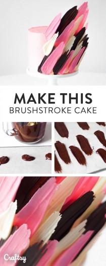 How To Make A Brushstroke Cake: FREE Cake Decorating Tutorial wedding photo - How To Make A Brushstroke Cake: FREE Cake Decorating Tutorial