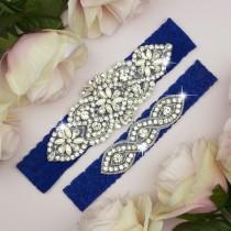 Something Blue Garter, Royal Blue Garter, Royal Blue Wedding Garter, Garter Belt, Wedding Garter Set, Lace Garter Set, Blue Garter Set, 3-1A wedding photo - Something Blue Garter, Royal Blue Garter, Royal Blue Wedding Garter, Garter Belt, Wedding Garter Set, Lace Garter Set, Blue Garter Set, 3-1A