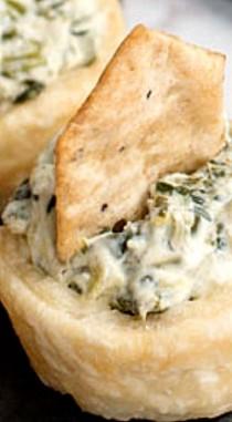 Mini Spinach Dip Tartlets wedding photo - Mini Spinach Dip Tartlets