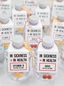 You HAVE To See These In Sickness In Health Drinking Favors! wedding photo - You HAVE To See These In Sickness In Health Drinking Favors!