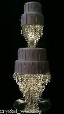 Details About Chandelier Cake Stand Crystal Cake Stand For Wedding In 6" To 20" Round /square wedding photo - Details About Chandelier Cake Stand Crystal Cake Stand For Wedding In 6" To 20" Round /square