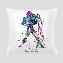 Aquarius 2 Throw Pillow, Watercolor Aquarius Pillow, Pillow Cover, Accent Pillow, Home Decor wedding photo - Aquarius 2 Throw Pillow, Watercolor Aquarius Pillow, Pillow Cover, Accent Pillow, Home Decor