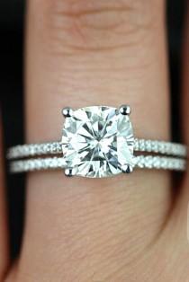 24 Brilliant Cushion Cut Engagement Rings wedding photo - 24 Brilliant Cushion Cut Engagement Rings