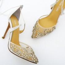 Florence Crystal Beaded Wedding Shoes wedding photo - Florence Crystal Beaded Wedding Shoes