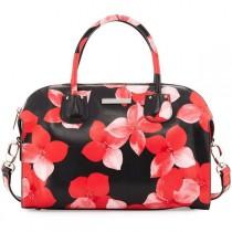 Charles Jourdan Pippa Floral-Print Leather Satchel Bag wedding photo - Charles Jourdan Pippa Floral-Print Leather Satchel Bag