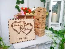 Wedding Guest Book Wedding Guest Book Alternative gift Personalized Wedding Jenga Wedding guest book Personalized gift Jenga Wedding gift wedding photo - Wedding Guest Book Wedding Guest Book Alternative gift Personalized Wedding Jenga Wedding guest book Personalized gift Jenga Wedding gift