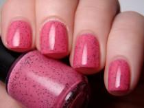 Watermelon Seeds - Custom Hot Pink Black Glitter Polish wedding photo - Watermelon Seeds - Custom Hot Pink Black Glitter Polish