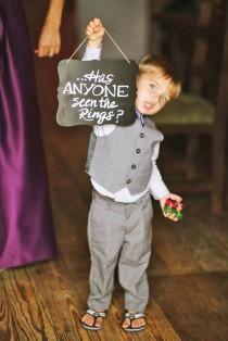 wedding photo - Ring Bearer & Flower Girl - Super Cute Wedding Guests