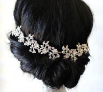 wedding photo -  Wedding Headband, Bridal Hair Accessories, Crystal Headpiece, Wedding Headpiece, Decorative Hair Accessory, Wedding Vine, Hair Accessory