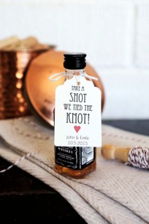 Set Of 25 Take A Shot We Tied The Knot, Shot Favor, Wedding Favor Shot Glass, Rustic Favor Tag wedding photo - Set Of 25 Take A Shot We Tied The Knot, Shot Favor, Wedding Favor Shot Glass, Rustic Favor Tag