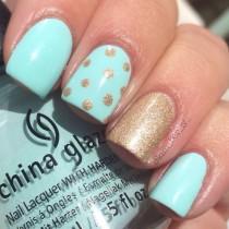 Easy On The Eyes, Pastel Blue Nail Polish Is Complemented By A Gorgeous Sparkling Polka Dotted Gold For Accent. Recreate This Manicure With The Help Of These Products Used.
wedding photo - Easy On The Eyes, Pastel Blue Nail Polish Is Complemented By A Gorgeous Sparkling Polka Dotted Gold For Accent. Recreate This Manicure With The Help Of These Products Used.
