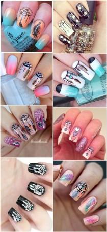 Boho Dreamcatcher Nail Art Ideas - Meet The Best You wedding photo - Boho Dreamcatcher Nail Art Ideas - Meet The Best You