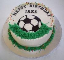 wedding photo - Soccer Birthday Cake