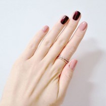 Bordeux and Pink Nails wedding photo - Bordeux and Pink Nails