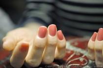 Salmon Nails wedding photo - Salmon Nails