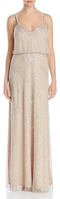 Adrianna Papell Beaded Blouson Gown wedding photo - Adrianna Papell Beaded Blouson Gown