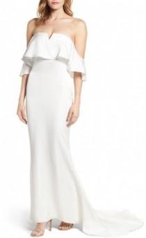 The Santa Barbara Off The Shoulder Gown wedding photo - The Santa Barbara Off The Shoulder Gown
