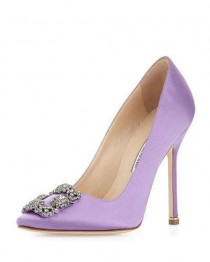 Manolo Blahnik Hangisi Satin Crystal-Toe Pump, Lavender - $169.00 : Christian Louboutin Shoe Outlet,Jimmy Choo Shoe Outlet Sale Online,best Quality! wedding photo - Manolo Blahnik Hangisi Satin Crystal-Toe Pump, Lavender - $169.00 : Christian Louboutin Shoe Outlet,Jimmy Choo Shoe Outlet Sale Online,best Quality!