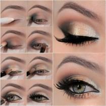 Gold Smokey Eye wedding photo - Gold Smokey Eye