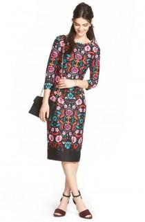 Eliza J Floral Print Ponte Sheath Dress (Regular & Petite) wedding photo - Eliza J Floral Print Ponte Sheath Dress (Regular & Petite)