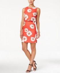Ivanka Trump Sleeveless Floral-Print Popover Dress wedding photo - Ivanka Trump Sleeveless Floral-Print Popover Dress