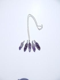 Amethyst Crystal Necklace, Wire Wrapped Amethyst Necklace, Wire Wrapped Crystal Necklace, Healing Crystal, Crystal Point Necklace, Amethyst wedding photo - Amethyst Crystal Necklace, Wire Wrapped Amethyst Necklace, Wire Wrapped Crystal Necklace, Healing Crystal, Crystal Point Necklace, Amethyst
