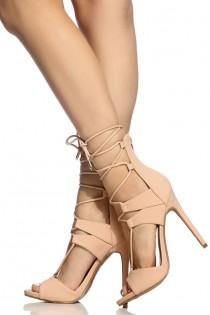 Blush Faux Nubuck Lace Up Single Sole Heels @ Cicihot Heel Shoes Online Store Sales:Stiletto Heel Shoes,High Heel Pumps,Womens High Heel Shoes,Prom Shoes,Summer Shoes,Spring Shoes,Spool Heel,Womens Dress Shoes wedding photo - Blush Faux Nubuck Lace Up Single Sole Heels @ Cicihot Heel Shoes Online Store Sales:Stiletto Heel Shoes,High Heel Pumps,Womens High Heel Shoes,Prom Shoes,Summer Shoes,Spring Shoes,Spool Heel,Womens Dress Shoes