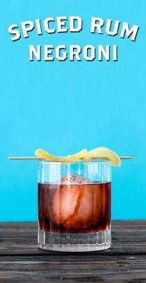 Spiced Rum Negroni wedding photo - Spiced Rum Negroni