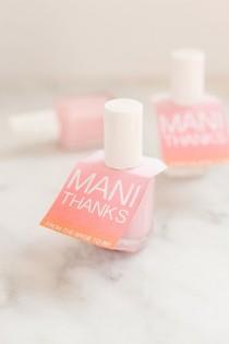 Easy Mani Thanks Free Printable Nail Polish Favors wedding photo - Easy Mani Thanks Free Printable Nail Polish Favors