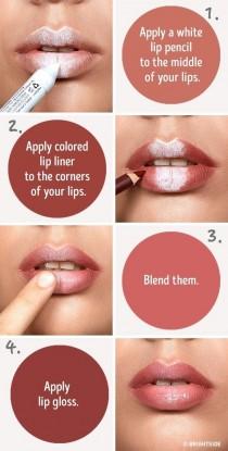 Tutorial for Fuller Looking Lips wedding photo - Tutorial for Fuller Looking Lips