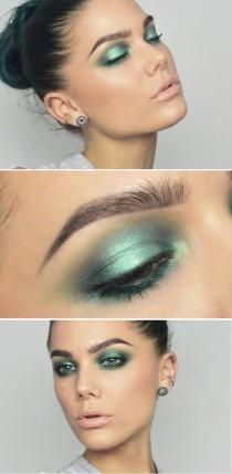 Blue Metallic Eye Shadow wedding photo - Blue Metallic Eye Shadow