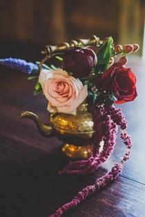 Jewel Toned Barn Wedding Inspiration wedding photo - Jewel Toned Barn Wedding Inspiration