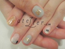Gold Glitter Nail Art wedding photo - Gold Glitter Nail Art