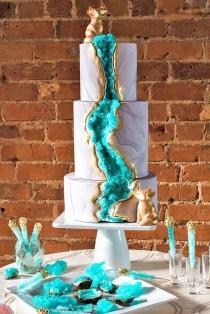 Geode Cake wedding photo - Geode Cake