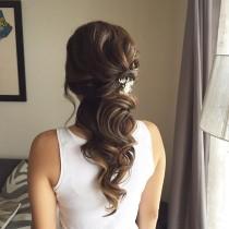 This Beautiful Half Up Half Down Bridal Hairstyle Perfect For Any Wedding Venue wedding photo - This Beautiful Half Up Half Down Bridal Hairstyle Perfect For Any Wedding Venue