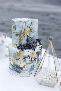 wedding photo - 40 Must See Marble Wedding Cake Ideas