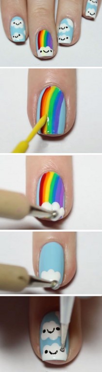 Rainbow Nail Art wedding photo - Rainbow Nail Art