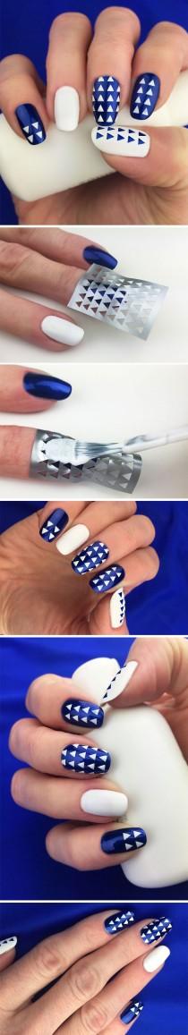 Triangle Nail Art wedding photo - Triangle Nail Art