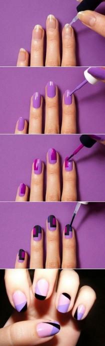 Easy Geometric Nail Tutorial wedding photo - Easy Geometric Nail Tutorial