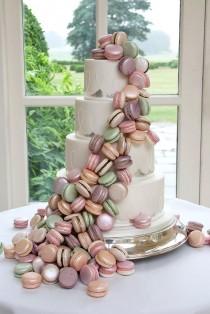 wedding photo - Macaron Wedding Cake