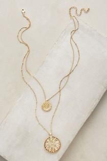 Layered Emblem Necklace wedding photo - Layered Emblem Necklace