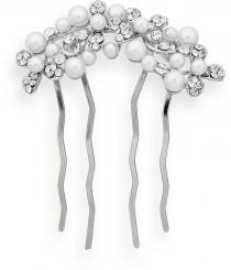 Crystal Allure Flower Hair Comb wedding photo - Crystal Allure Flower Hair Comb