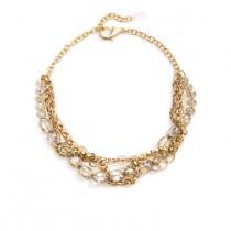 Daphne Statement Necklace - Gold wedding photo - Daphne Statement Necklace - Gold