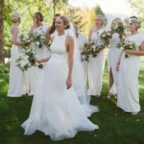 Charming Simple Cheap Open Back Affordable Long Wedding Brides Dresses, WG653 wedding photo - Charming Simple Cheap Open Back Affordable Long Wedding Brides Dresses, WG653