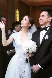 Just When We Fell For This Bride's Sheer Wedding Gown, She Wore An Even Sexier Bridal Pantsuit wedding photo - Just When We Fell For This Bride's Sheer Wedding Gown, She Wore An Even Sexier Bridal Pantsuit