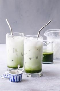 Sakura Iced Matcha Latte wedding photo - Sakura Iced Matcha Latte