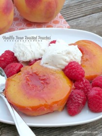 Vanilla Bean Roasted Peaches wedding photo - Vanilla Bean Roasted Peaches