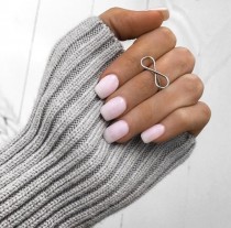 Baby Pink Nails wedding photo - Baby Pink Nails