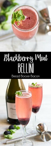 Blackberry Mint Bellini wedding photo - Blackberry Mint Bellini